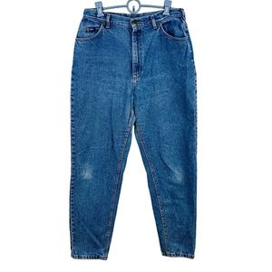 Vintage Womens 16 Lee Jeans High Waist Tapered Mom Medium Wash 29"‎ Inseam USA